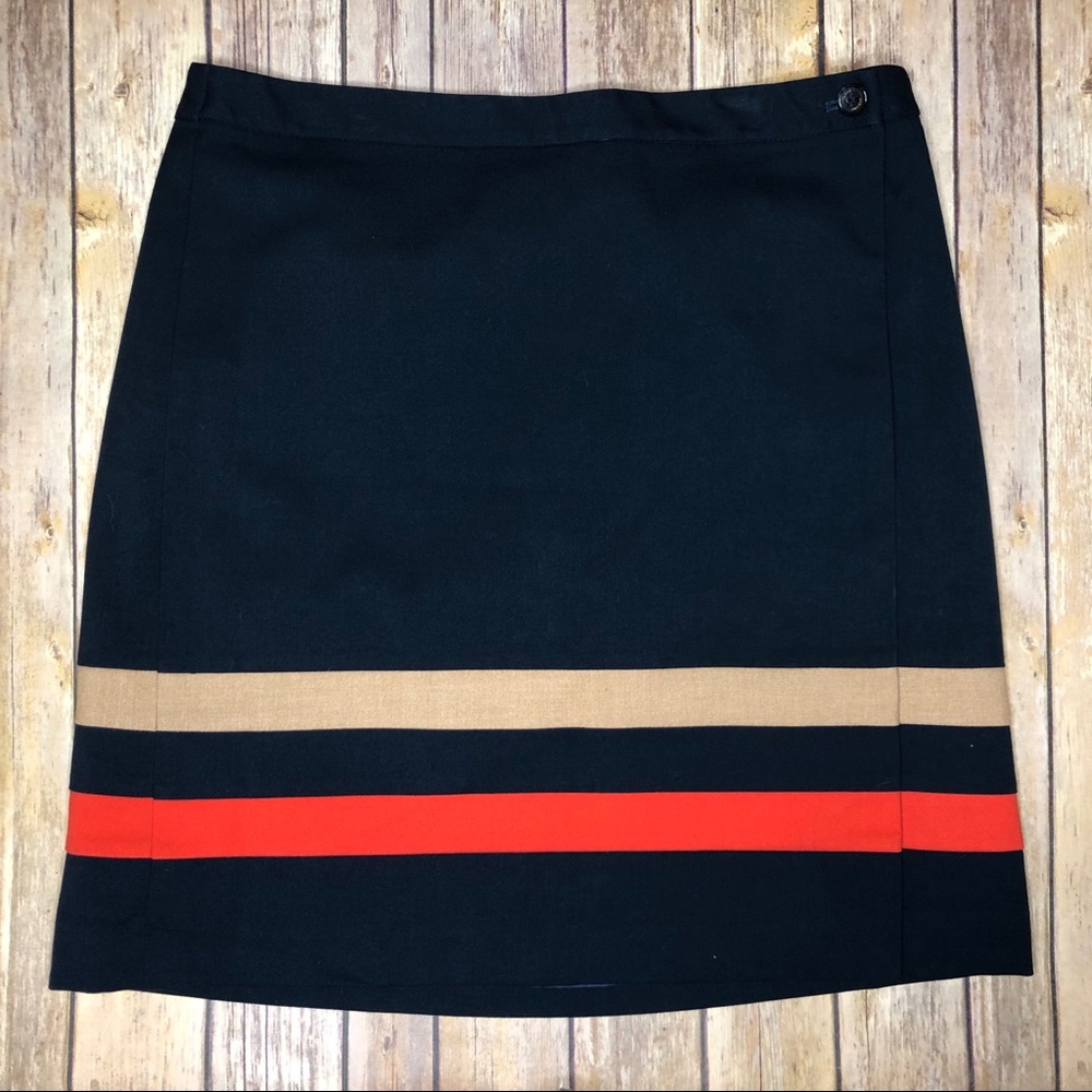 Tommy Hilfiger Striped Wrap Skirt 10